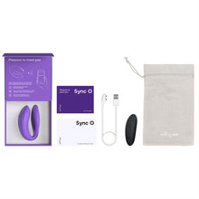 Load image into Gallery viewer, We-Vibe Sync O Rechargeable Silicone Couples Vibrator with Remote Control - Light Purple