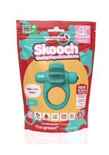 Load image into Gallery viewer, 4t Skooch Vibrating Cock Ring with Clitoral Stimulator - Green/Kiwi