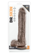Load image into Gallery viewer, Dr. Skin Mr Savage Dildo With Balls - 11.5 inch (Brown)