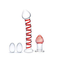 Load image into Gallery viewer, Gläs 4 pc Mr. Swirly Set (Red)