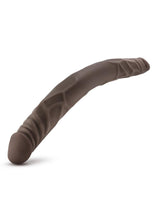 Load image into Gallery viewer, Dr. Skin Silver Collection Double Dildo 14in - Chocolate