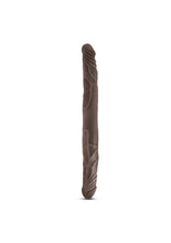 Load image into Gallery viewer, Dr. Skin Silver Collection Double Dildo 14in - Chocolate