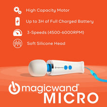 Load image into Gallery viewer, Magic Wand Micro - Rechargeable (White)