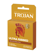 Load image into Gallery viewer, Trojan Ultra Ribbed Condoms - 3 Pack