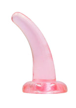 Load image into Gallery viewer, RealRock Crystal Clear Non Realistic Dildo with Suction Cup 4.7in - Pink