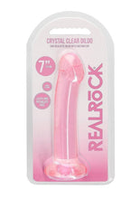 Load image into Gallery viewer, RealRock Crystal Clear Non Realistic Dildo with Suction Cup 6.7in