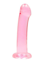 Load image into Gallery viewer, RealRock Crystal Clear Non Realistic Dildo with Suction Cup 6.7in