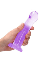 Load image into Gallery viewer, RealRock Crystal Clear Non Realistic Dildo with Suction Cup 6.7in