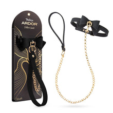Load image into Gallery viewer, Temptasia Ardor Collar & Leash Black With Bow