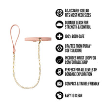 Load image into Gallery viewer, Temptasia Ardor Collar & Leash Pink With Bow