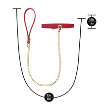 Load image into Gallery viewer, Temptasia Ardor Collar & Leash Red With Bow