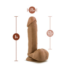 Load image into Gallery viewer, Dr. Skin Silver Collection Dr. William Dildo with Balls and Suction Cup - 8 inch