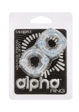 Load image into Gallery viewer, Alpha Liquid Silicone Double Stacker Rings - Clear
