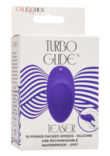 Load image into Gallery viewer, Turbo Glide Teaser Rechargeable Silicone Massager - Purple