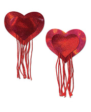 Load image into Gallery viewer, Pastease Tassel Holographic Heart - Red O/S