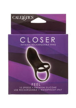 Load image into Gallery viewer, Closer Intimate Rechargeable Ring Feel Silicone Cock Ring - Black