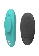 Load image into Gallery viewer, We-Vibe Moxie+ Wearable Rechargeable Silicone Panty Vibe Clitoral Stimulator with Remote Control - Aqua