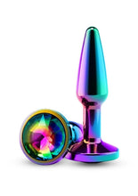 Load image into Gallery viewer, Rear Assets Chrome Tapered Anal Plug - Multicolor