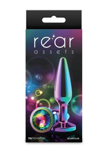 Load image into Gallery viewer, Rear Assets Chrome Tapered Anal Plug - Multicolor