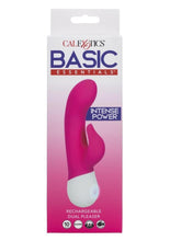 Load image into Gallery viewer, Basic Essentials Rechargeable Dual Pleaser Rechargeable Silicone Vibrator - Pink