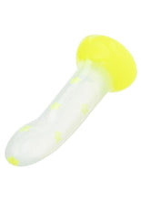 Load image into Gallery viewer, Glow Stick Star Silicone Glow-In-The-Dark Dildo - Yellow