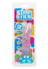 Load image into Gallery viewer, Glow Stick Party Silicone Glow-In-The-Dark Dildo with Suction - Blue