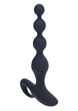 Load image into Gallery viewer, Levelz Beaded Vibrating Silicone Rechargeable Anal Plug with Remote Control - Black