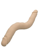 Load image into Gallery viewer, Silicone Studs Bend and Hold Dual Dildo 16in - Vanilla