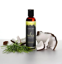 Load image into Gallery viewer, Intimate Earth Massage Oil - Relax (Coconut & Lemongrass)