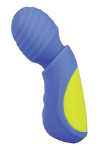 Load image into Gallery viewer, Mood Play Rechargeable Silicone Mini Power Wand - Blue/Yellow