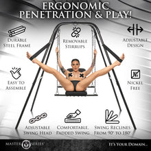 Load image into Gallery viewer, Throne Adjustable Sex Swing with Stand