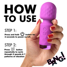Load image into Gallery viewer, Bang 10X Mini Silicone Wand (Purple)