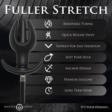 Load image into Gallery viewer, Ass Bound Anchor Inflatable Anal Plug (Black)