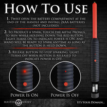 Load image into Gallery viewer, Spark Rod Zapping Wand (Red)