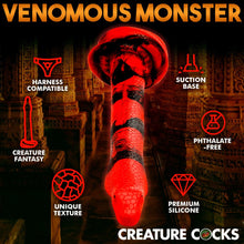 Load image into Gallery viewer, Creature Cocks King Cobra Long Silicone Dildo