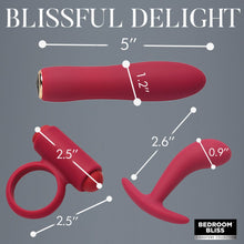 Load image into Gallery viewer, Bedroom Bliss Lover's Bondage Massage Set (Red/Black)