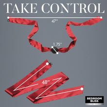 Load image into Gallery viewer, Bedroom Bliss Lover's Bondage Massage Set (Red/Black)