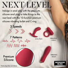 Load image into Gallery viewer, Bedroom Bliss Lover's Bondage Massage Set (Red/Black)