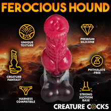 Load image into Gallery viewer, Creature Cocks Cujo Canine Silicone Dildo