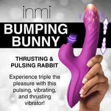 Load image into Gallery viewer, Bumping Bunny Thrusting & Pulsing Silicone Rabbit Vibrator