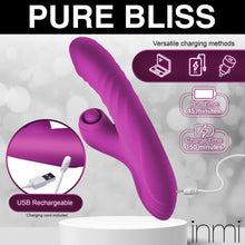 Load image into Gallery viewer, Bumping Bunny Thrusting & Pulsing Silicone Rabbit Vibrator
