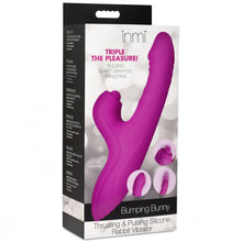 Load image into Gallery viewer, Bumping Bunny Thrusting & Pulsing Silicone Rabbit Vibrator