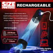 Load image into Gallery viewer, Size Matters Sucking Rechargeable Silicone Penis Pump