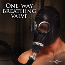 Load image into Gallery viewer, Master Series Dark Inhaler Gas Mask with Bottle
