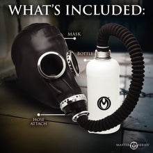 Load image into Gallery viewer, Master Series Dark Inhaler Gas Mask with Bottle