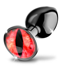 Load image into Gallery viewer, Sinister Eye Red Eye Metal Butt Plug - Small