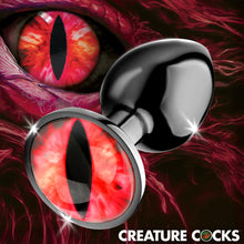 Load image into Gallery viewer, Sinister Eye Red Eye Metal Butt Plug - Small