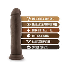 Load image into Gallery viewer, Dr. Skin Realistic Dildo - 9.5 Inch (Chocolate)