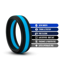 Load image into Gallery viewer, Performance - Go Pro Cock Ring (Black/Blue)
