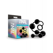Load image into Gallery viewer, Anal Adventures 6 Large Silicone Anal Beads (Black)